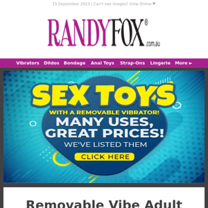 Removable Vibe Adult Toys! ✌