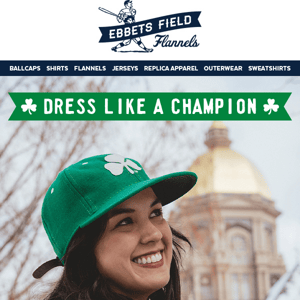 Notre Dame Ballcaps and Flannels Available Now! ☘️