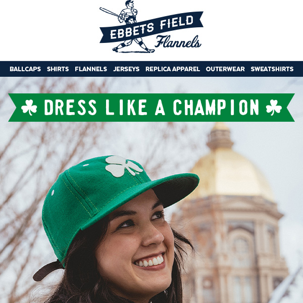 Notre Dame Ballcaps and Flannels Available Now! ☘️