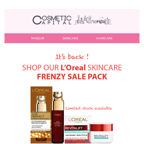 Final hours to save on L'Oreal Revitalift Skincare! 💔