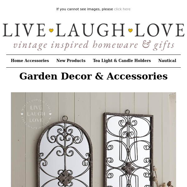 Back In Stock...Garden Decor!!!