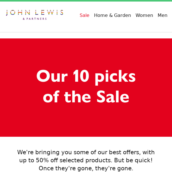 Our top 10 Sale offers