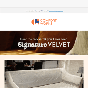 [NEW] The velvet  Comfort Works  have been waiting for