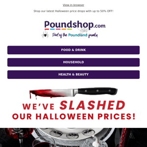 🩸🔪 We're SLASHING PRICES this Halloween! 