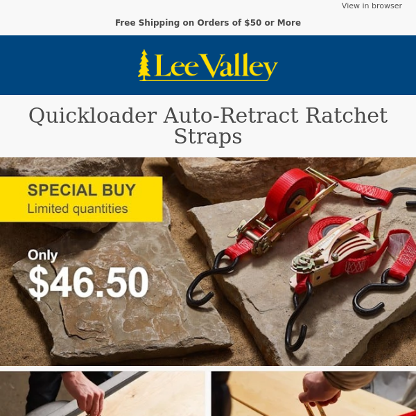 Special Buy – Quickloader Auto-Retract Ratchet Straps for $46.50