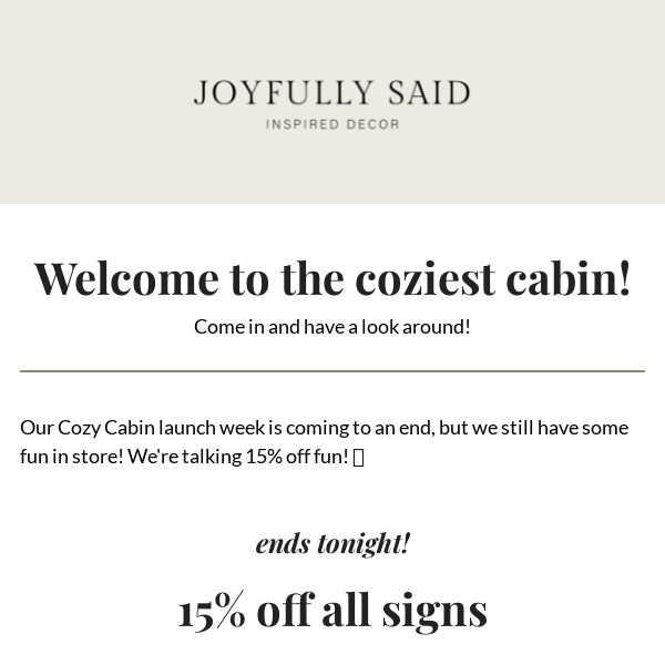 The Coziest Cabin Tour & Final Hours to Save!
