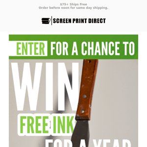 Giveaway alert: Win free ink for a YEAR!