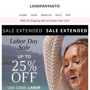 SALE EXTENDED📢 Up to 25% Off Labor Day Sale