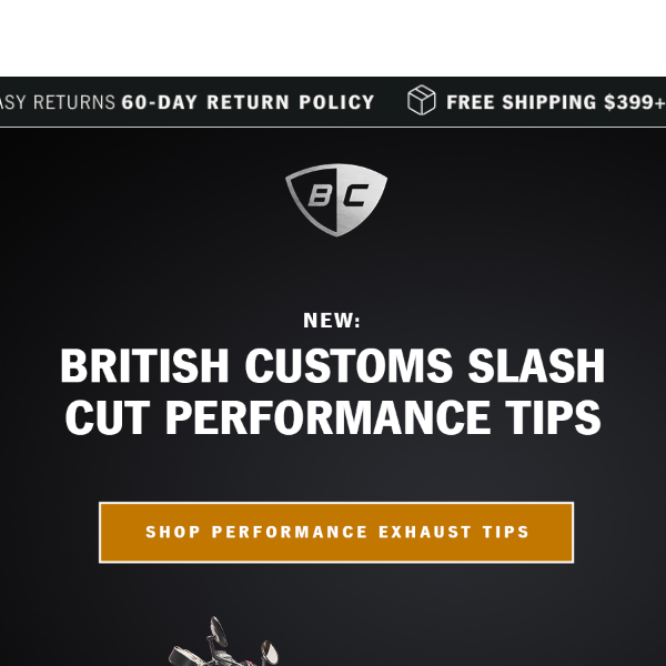 NEW: British Customs Slash Cut Performance Tips