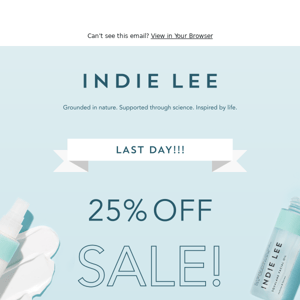 LAST DAY to Save 25%!!  ⏳