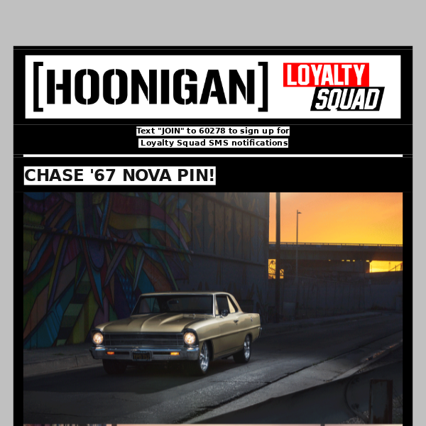 JON CHASE 1967 NOVA PIN