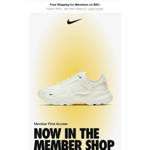 Exclusive Member Access: New Styles & Free Shipping at Nike