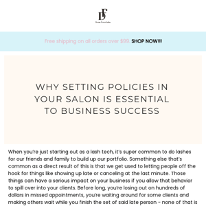 Why Setting Policies in Your Salon is Essential to Business Success？