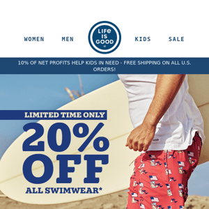 Shell Yeah: 20% Off Swimwear!