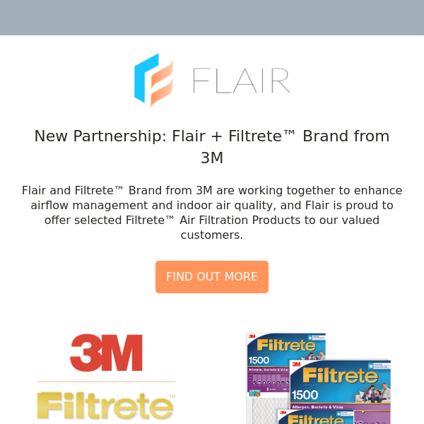 New Partnership: Flair + Filtrete™ Brand from 3M