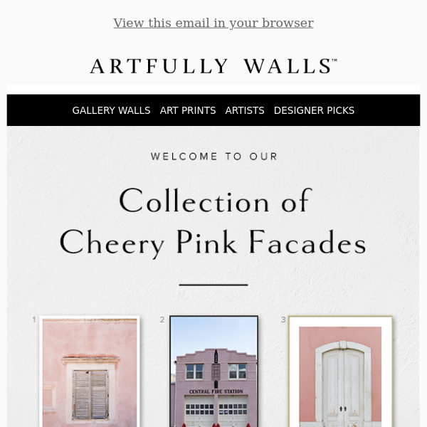 A Collection of Cheery Pink Facades
