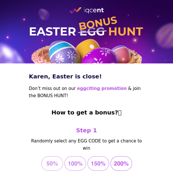 Eggciting promotion for Easter!