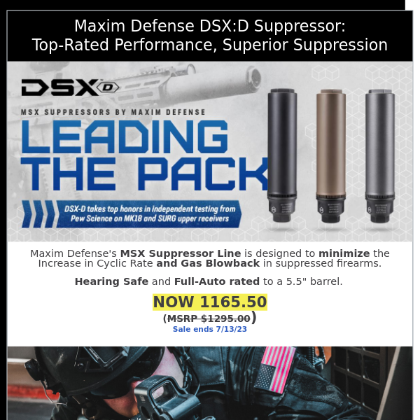 DSX D Suppressor