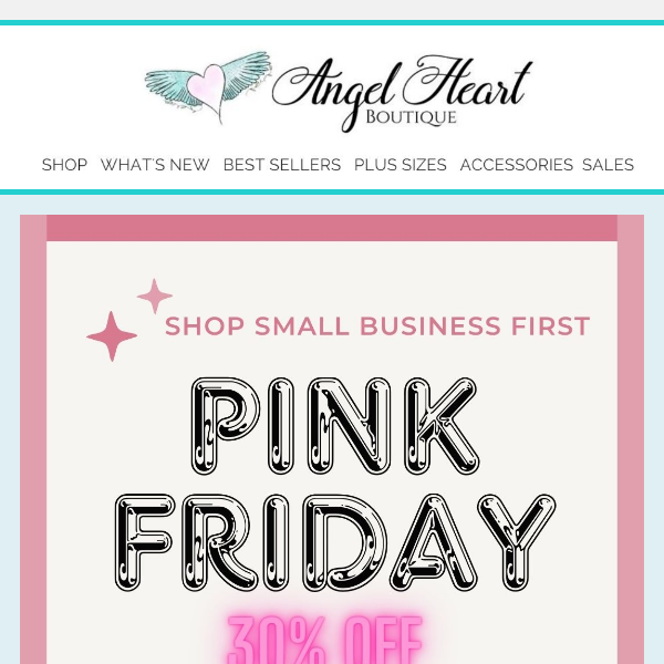 🔥💖PINK FRIDAY - 30% OFF ALL ITEMS ON PINK FRIDAY COLLECTION🔥💖