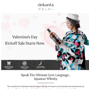 Valentine's Day Kickoff Sale Starts Now