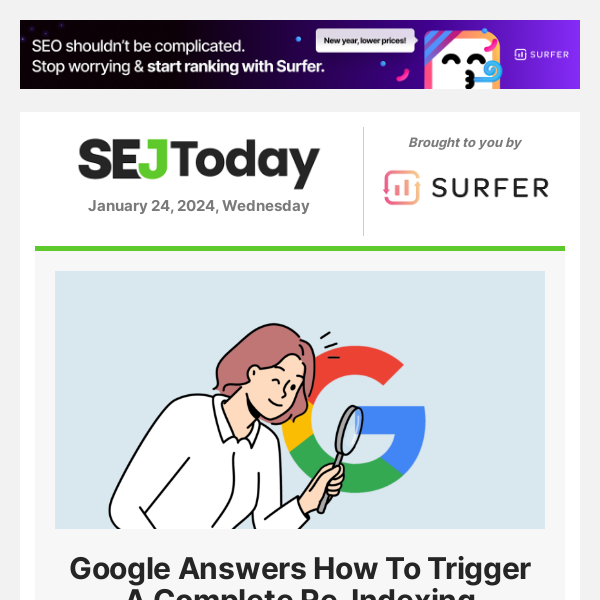 Google Answers How To Trigger A Complete Re-Indexing