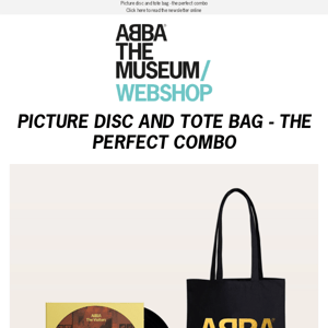 Picture disc and tote bag - the perfect combo