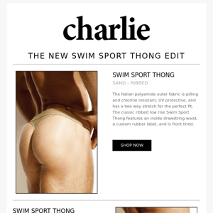 The NEW Swim Sport Thong Edit.