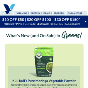 20% off NEW greens chews and powders
