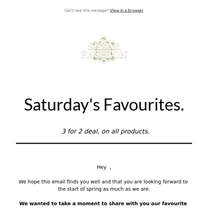 April at Sezar: Saturday Favourites ❤️