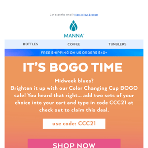 BOGO TIME: Color Changing Cups  📣