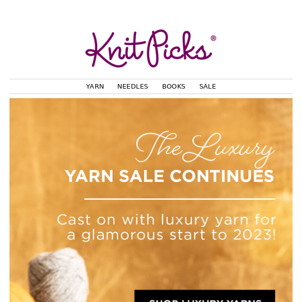Start 2023 with Luxury Knitting!