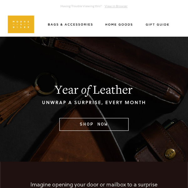 Introducing our Year of Leather