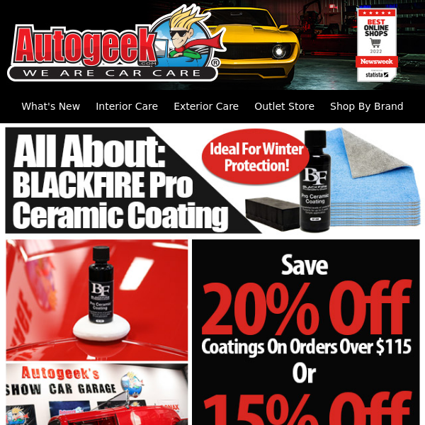 Save 20%* Off Paint Coatings or 15%* Off Everything Else!
