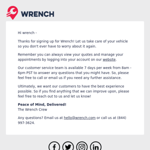 Welcome to Wrench!