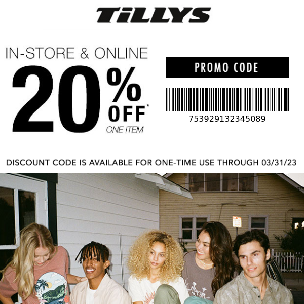 Just for You ➔ 20% Off 1 item