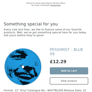 LIMITED! PESSIMIST - BLUE 09