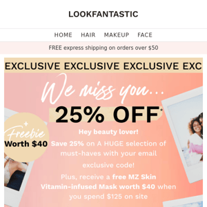 INCOMING: 25% off + FREEBIE worth $40🎁