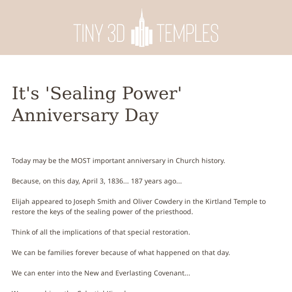 It's "sealing power" anniversary day!