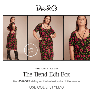 Take 50% Off the Trend Edit Box