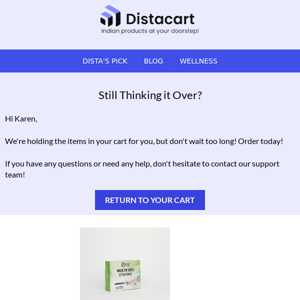 Your cart is waiting for you Dista Cart ✅