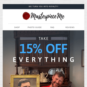 15% Off ANY Masterpiece 🎉