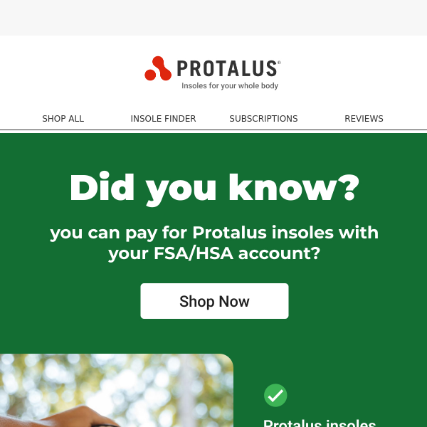 Use Your FSA/HSA for Protalus Insoles