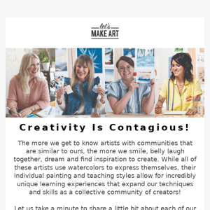 🎨Creativity is Contagious – New Collaborations from Let’s Make Art