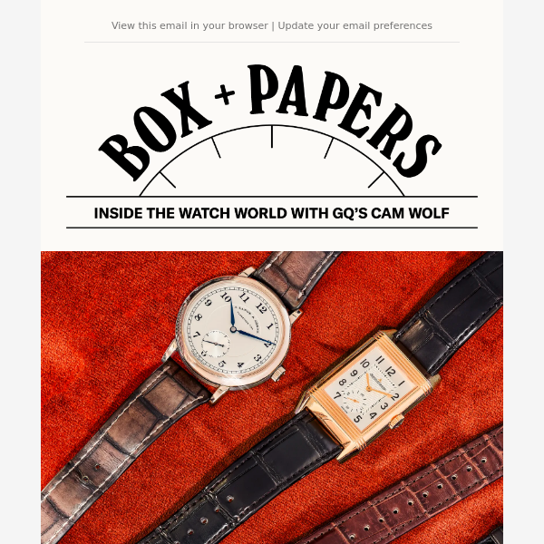 GQ Invites You To Subscribe to Our New Watch Newsletter