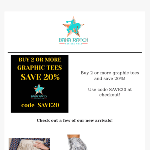 Buy 2 Tees and Save!!