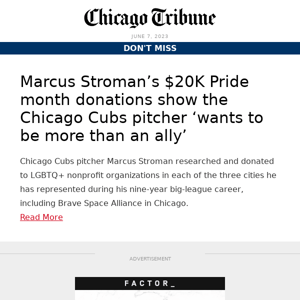 Cubs pitcher ‘more than an ally’ with Pride month donations