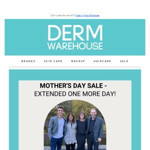 25% Off Mother's Day Sale - Extended One More Day!