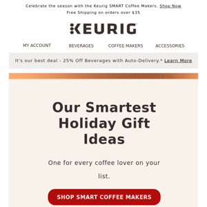 Bring the coffee shop home for the holidays