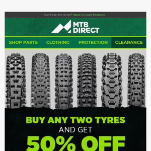 50% Off Your Second Tyre, Etnies Combo Deal, Vote For Your Club