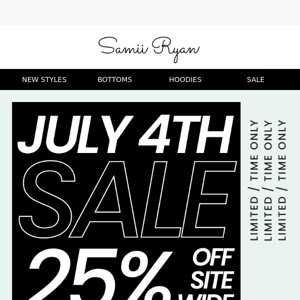 JULY 4TH SALE IS HERE! 🤍